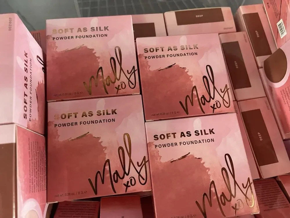 4pk Mally Soft As Silk Powder Foundation Deep 0.28 Oz Beauty Make Up New